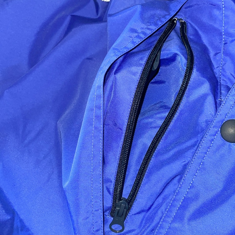 NWT TRI-MOUNTAIN MENS Blue & Black Hooded Jacket.  Size Medium - Picture 3 of 11